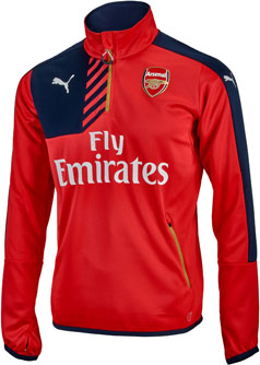 arsenal training top navy