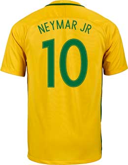 Nike Neymar Jr. Brazil Home Jersey - 2016 Brazil Jerseys