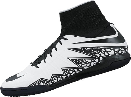 Nike HypervenomX Proximo IC - White Black Nike Indoor Soccer Shoes
