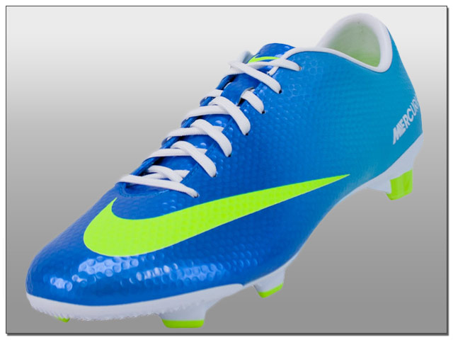 blue and pink soccer cleats