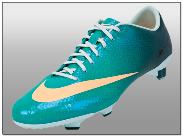 teal color football cleats