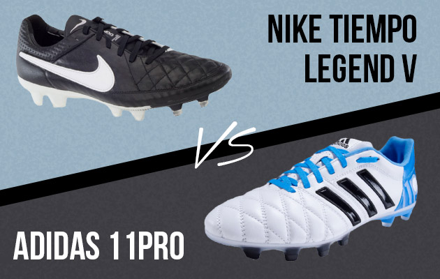 Nike Tiempo V vs Adidas adiPure 11Pro 