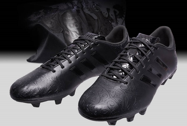 blacked out adidas shoes