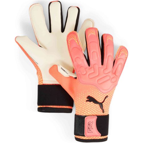 Puma Future Pro Hybrid Goalkeeper Gloves - Sunset Glow & Sun Stream with Black