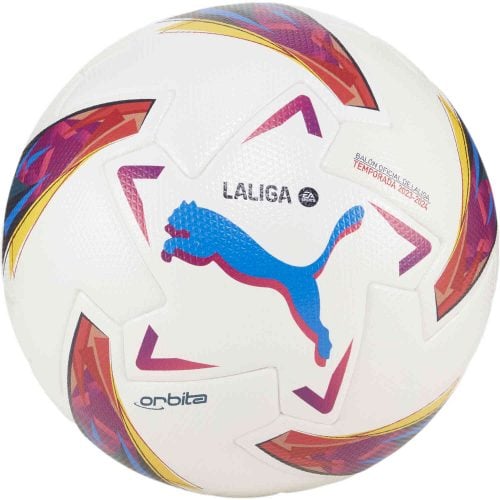 Puma Orbita La Liga Pro Soccer Ball – Puma White & Multi Color