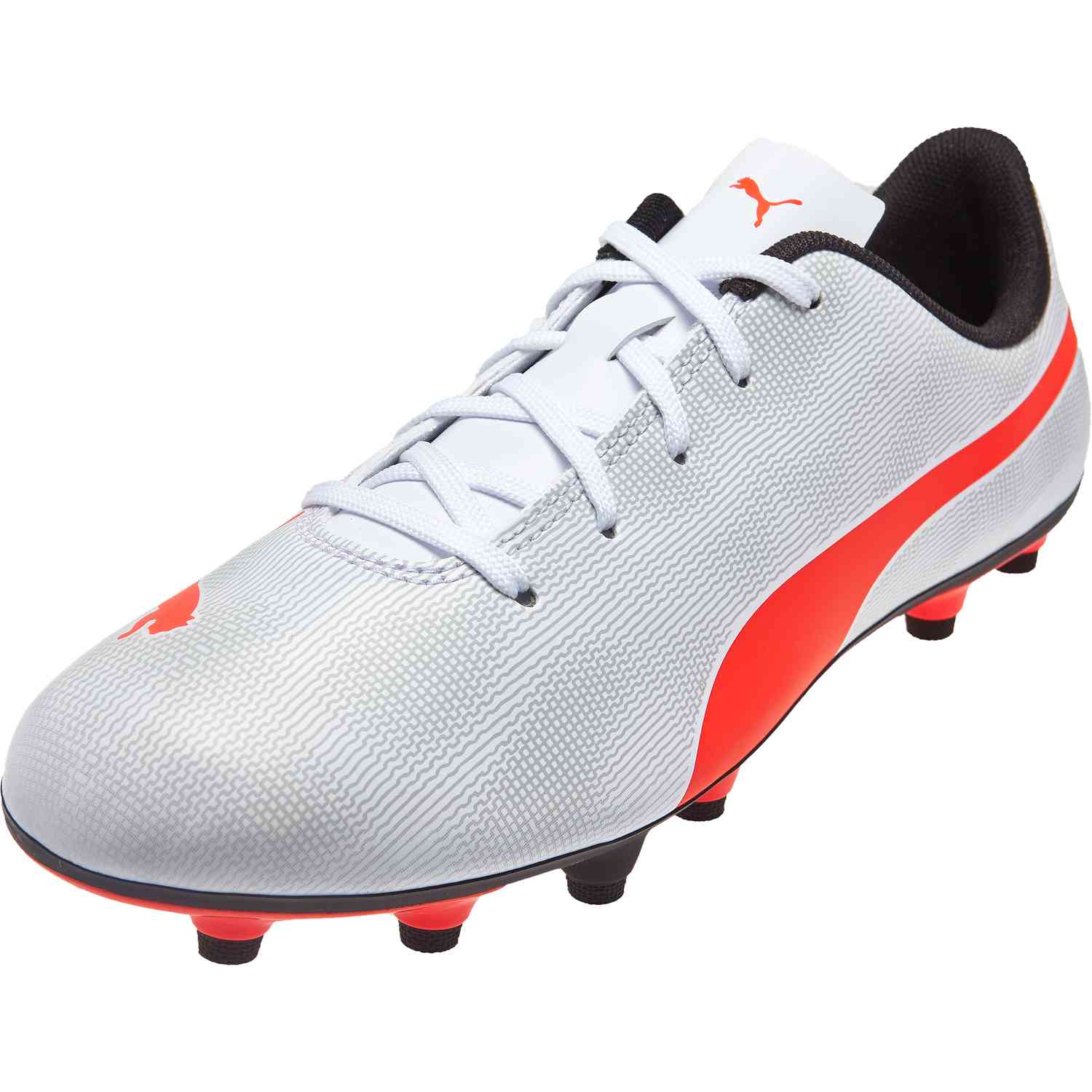 puma red and white cleats