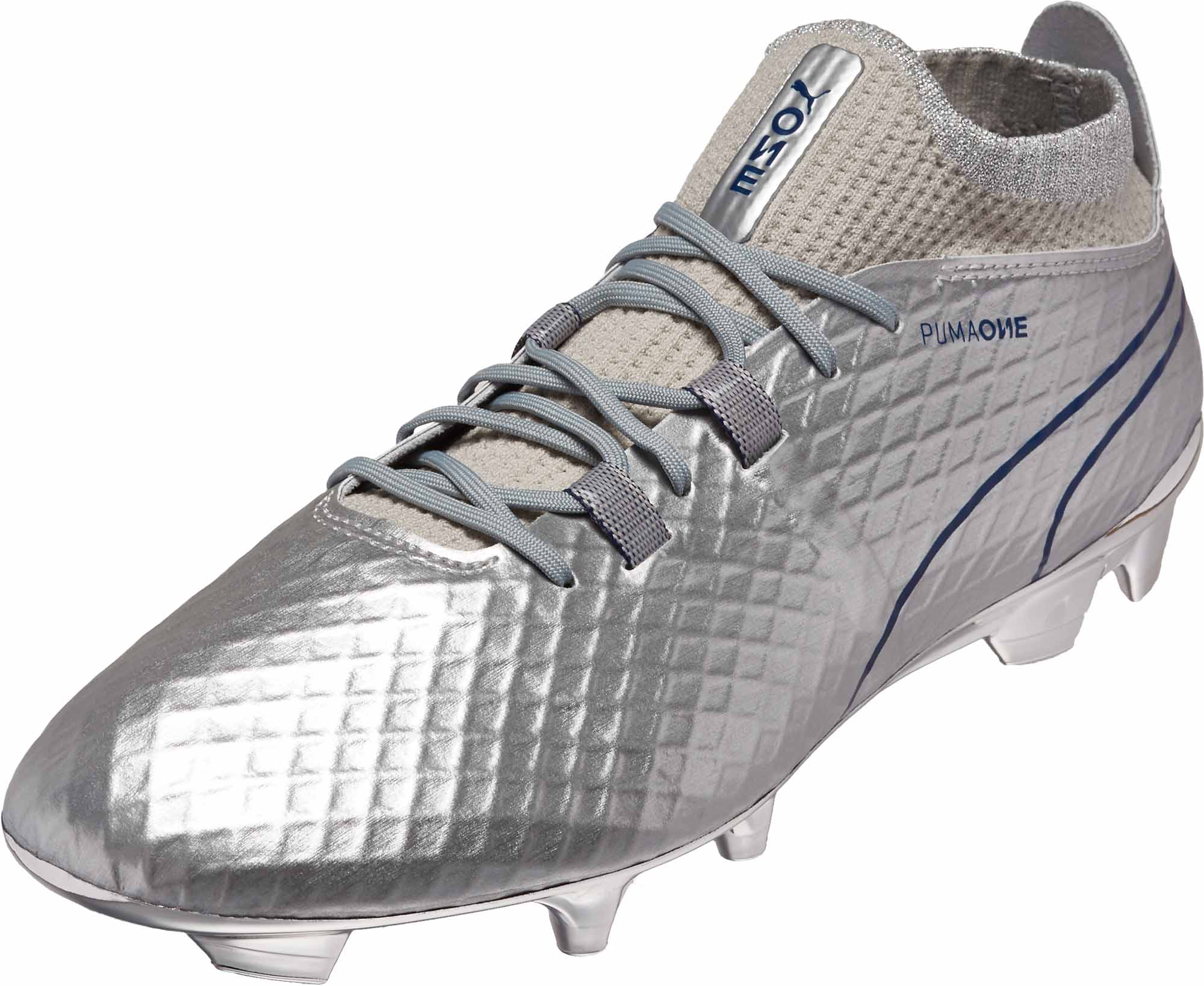 silver soccer cleats
