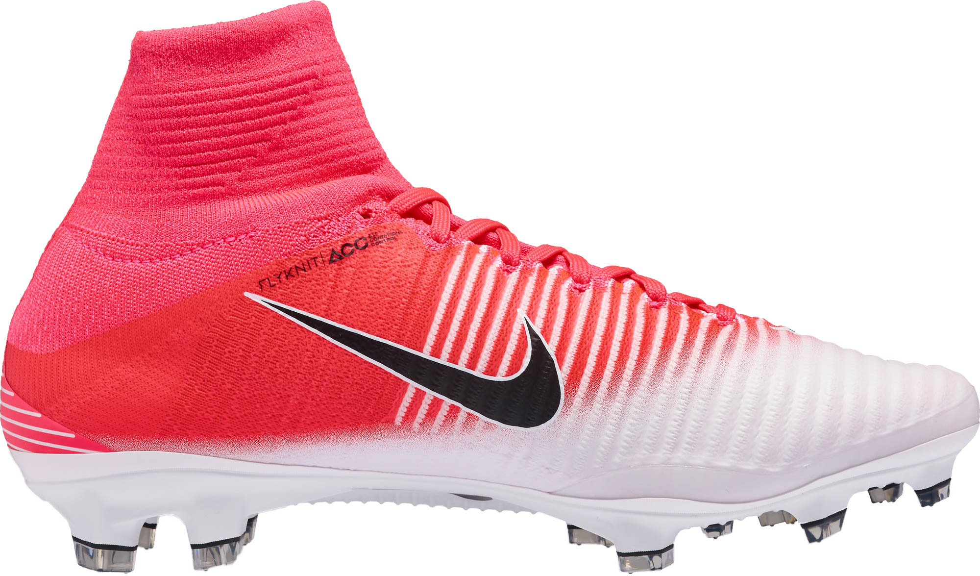 mercurial superfly v fg pink and white