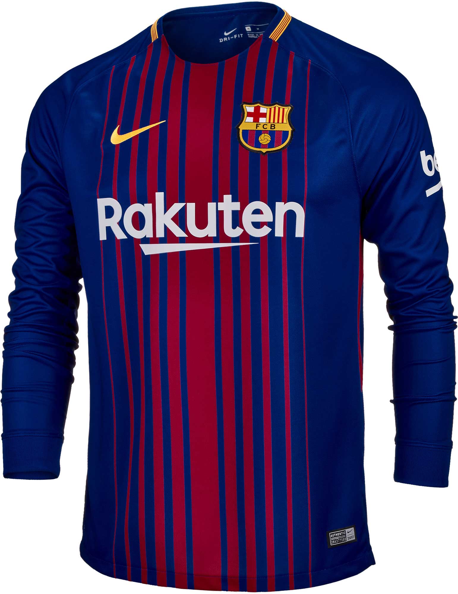 2017/18 Nike Barcelona Home L/S Jersey 
