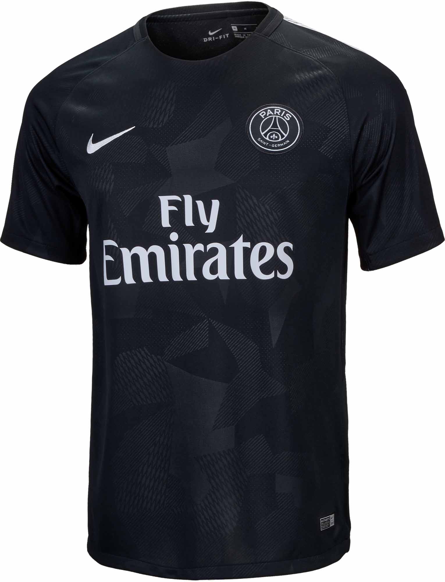 Nike Black Paris Saint-Germain Football Club Jersey
