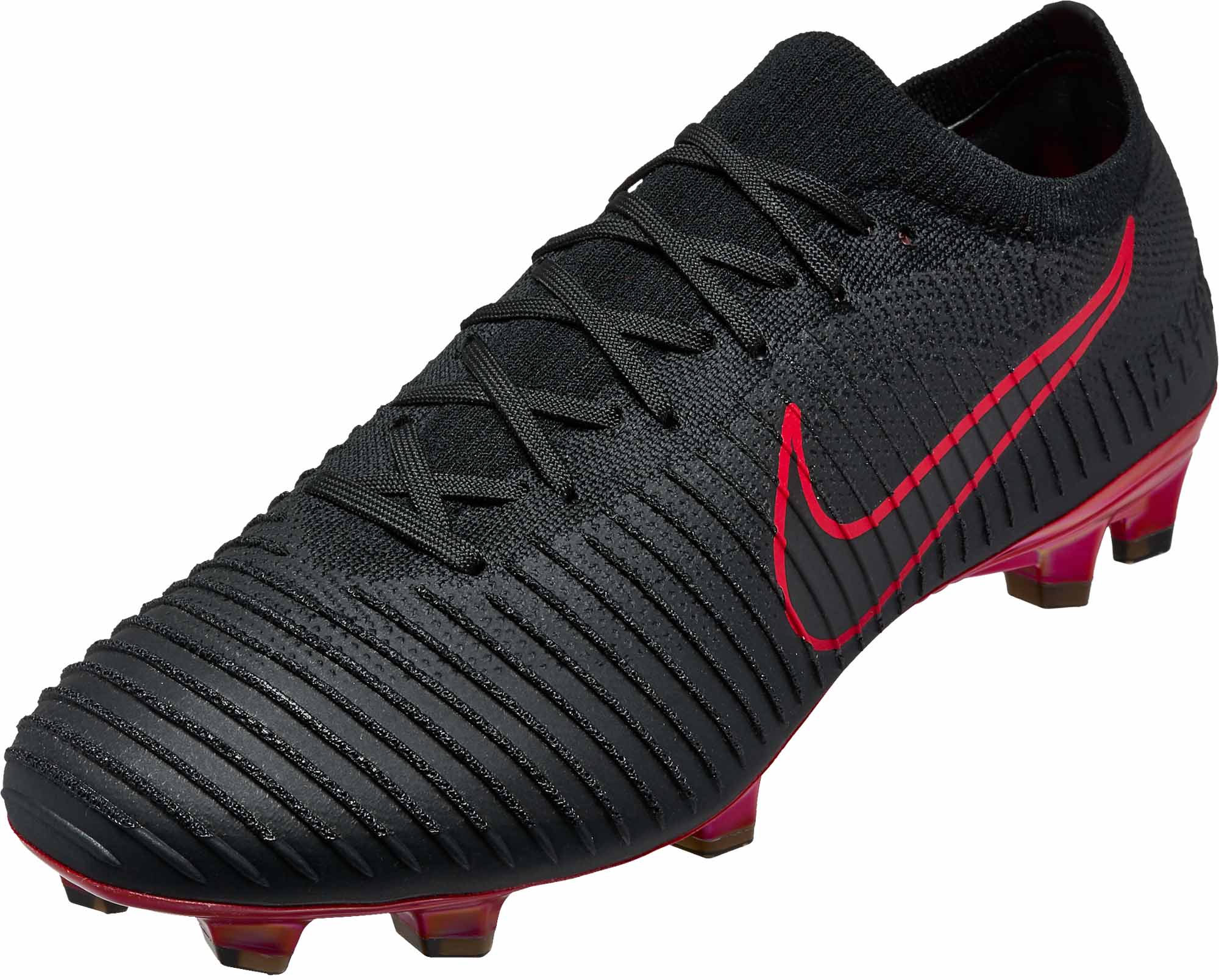 red and black nike soccer cleats
