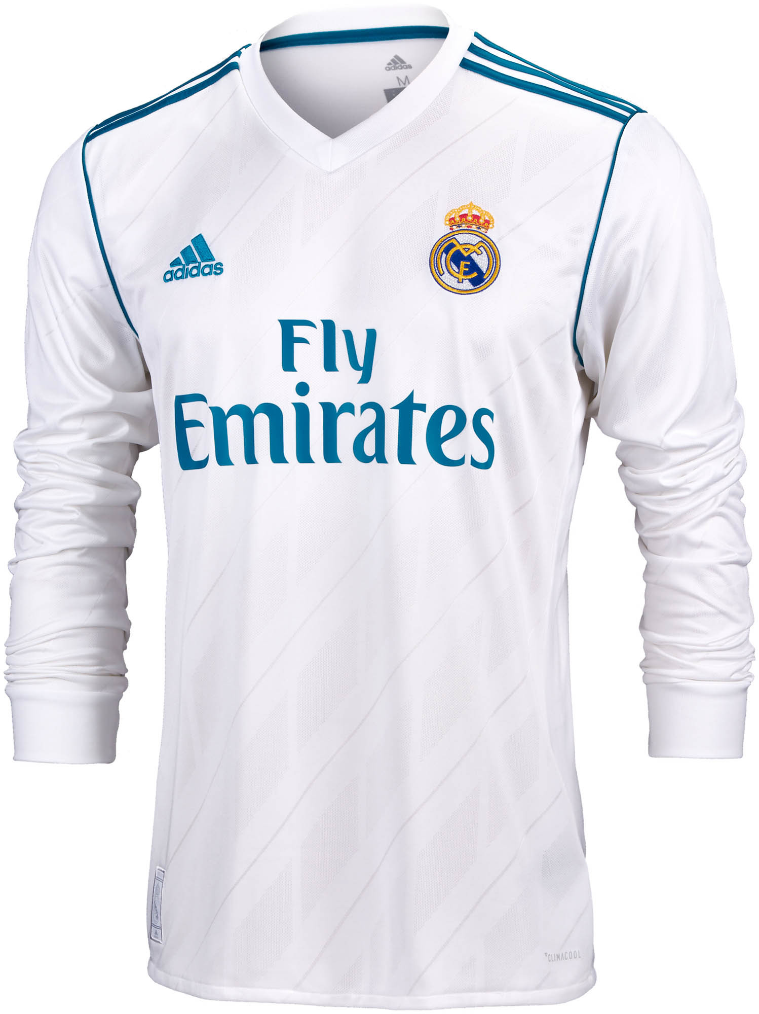 2017/18 adidas Real Madrid L/S Home Jerseys
