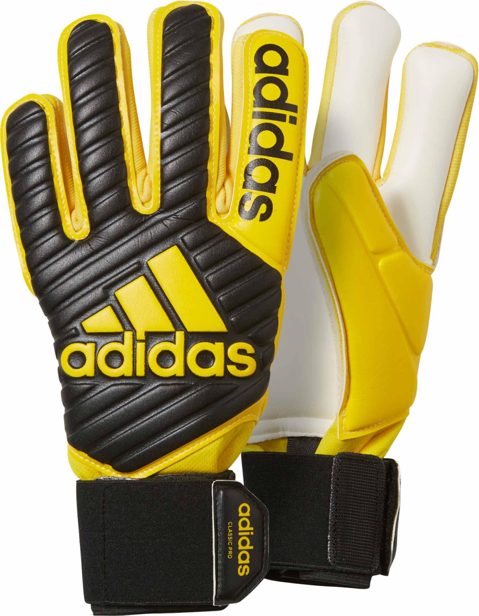 Black and Yellow adidas Classic Pro 