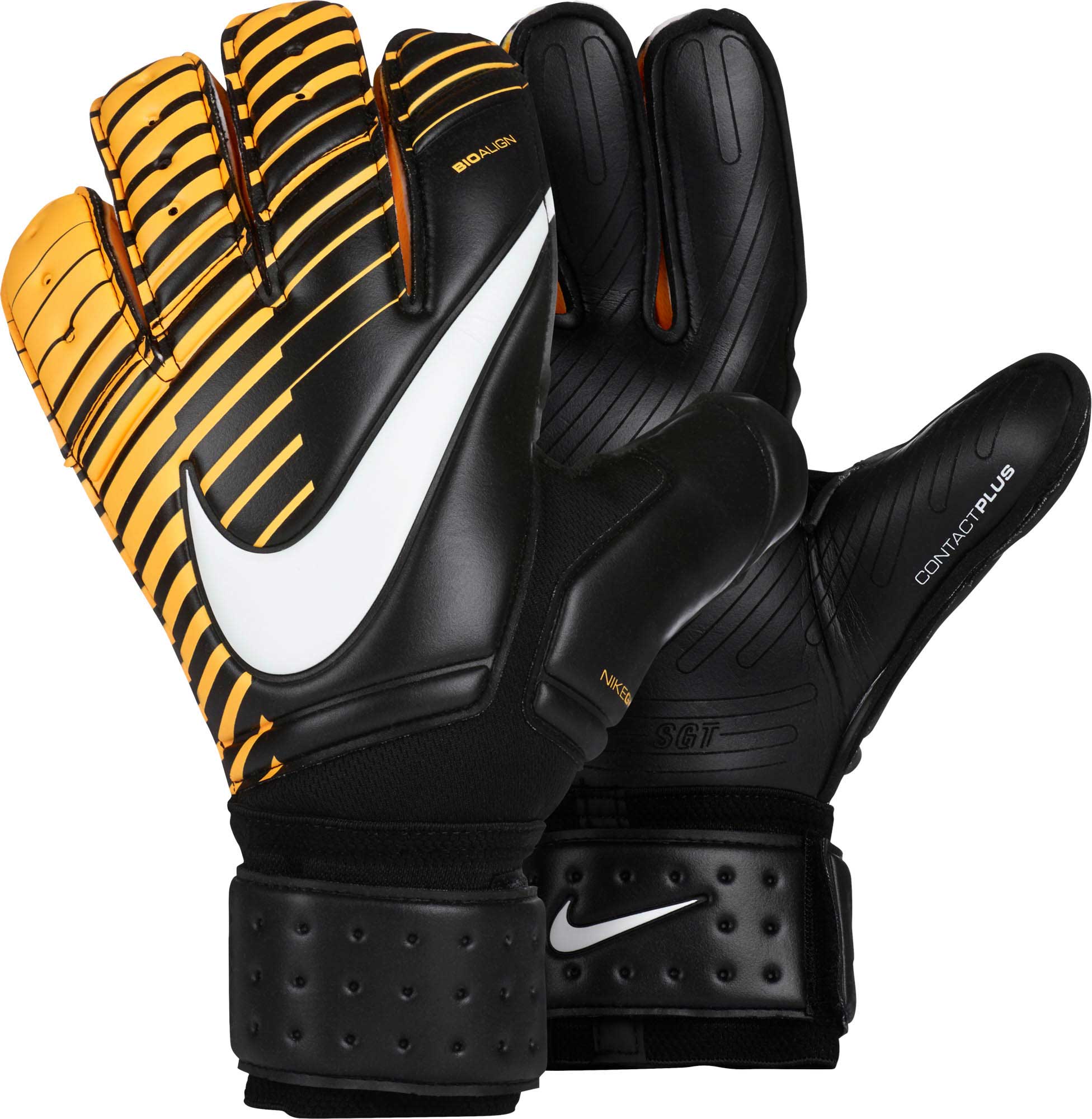 orange nike gloves