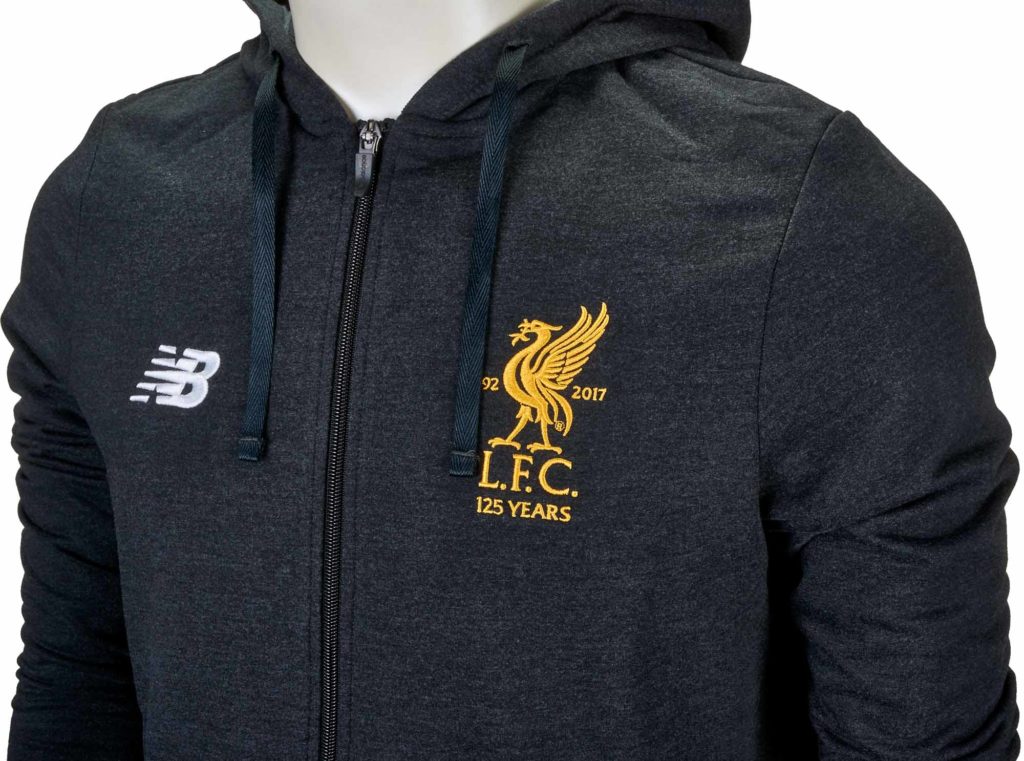 New Balance Liverpool Travel Hoody - Black Marl - SoccerPro