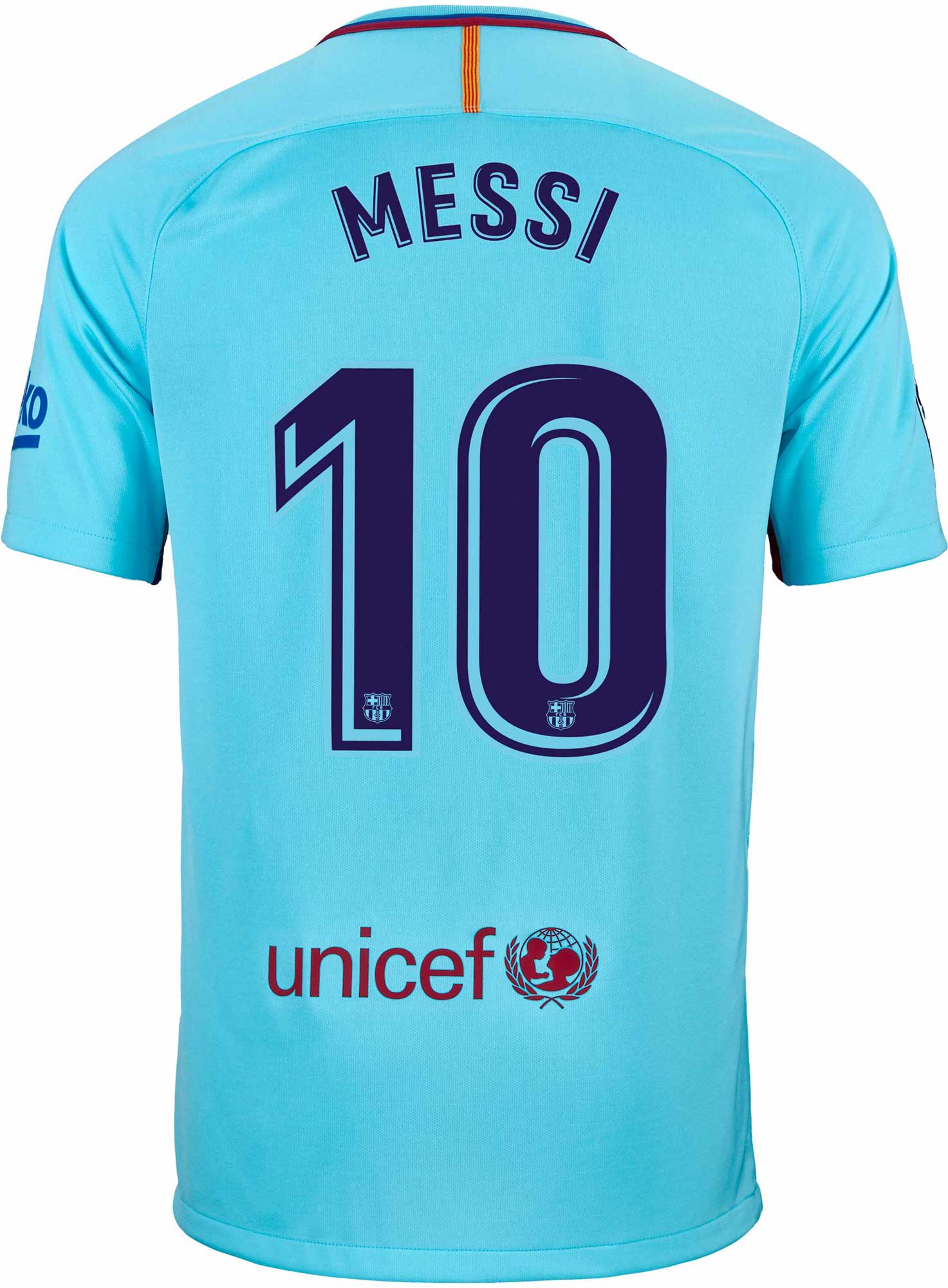 Nike Kids Lionel Messi Barcelona Away Jersey 201718