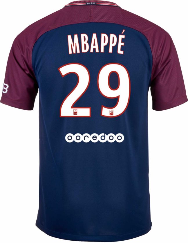 Nike Kids Kylian Mbappe PSG Home Jersey 201718  SoccerPro