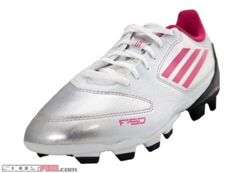 adidas Womens F5 TRX FG Soccer Cleats  Silver/Pink/Black