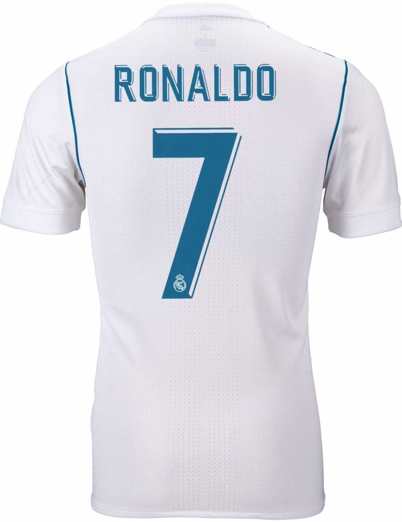adidas Ronaldo Real Madrid Authentic Home Jersey 17-18