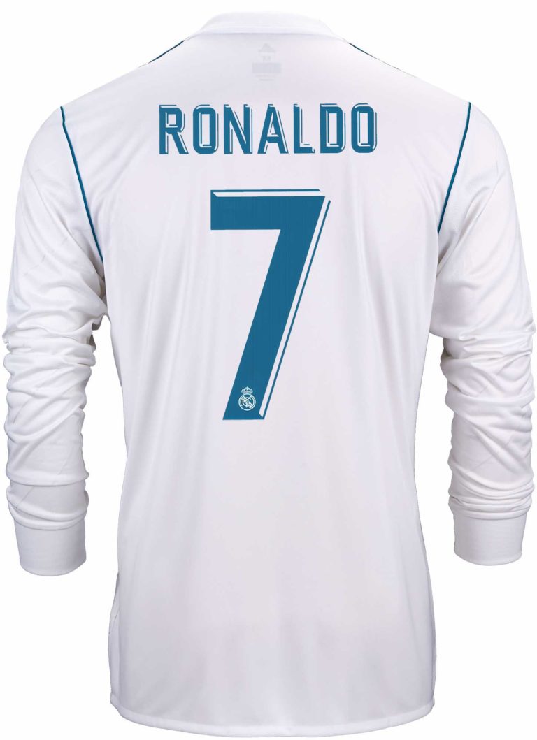 2017/18 adidas Cristiano Ronaldo Real Madrid L/S Home Jersey - SoccerPro