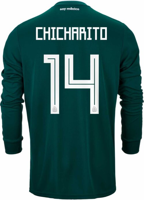 2018/19 adidas Chicharito Mexico L/S Home Jersey - SoccerPro