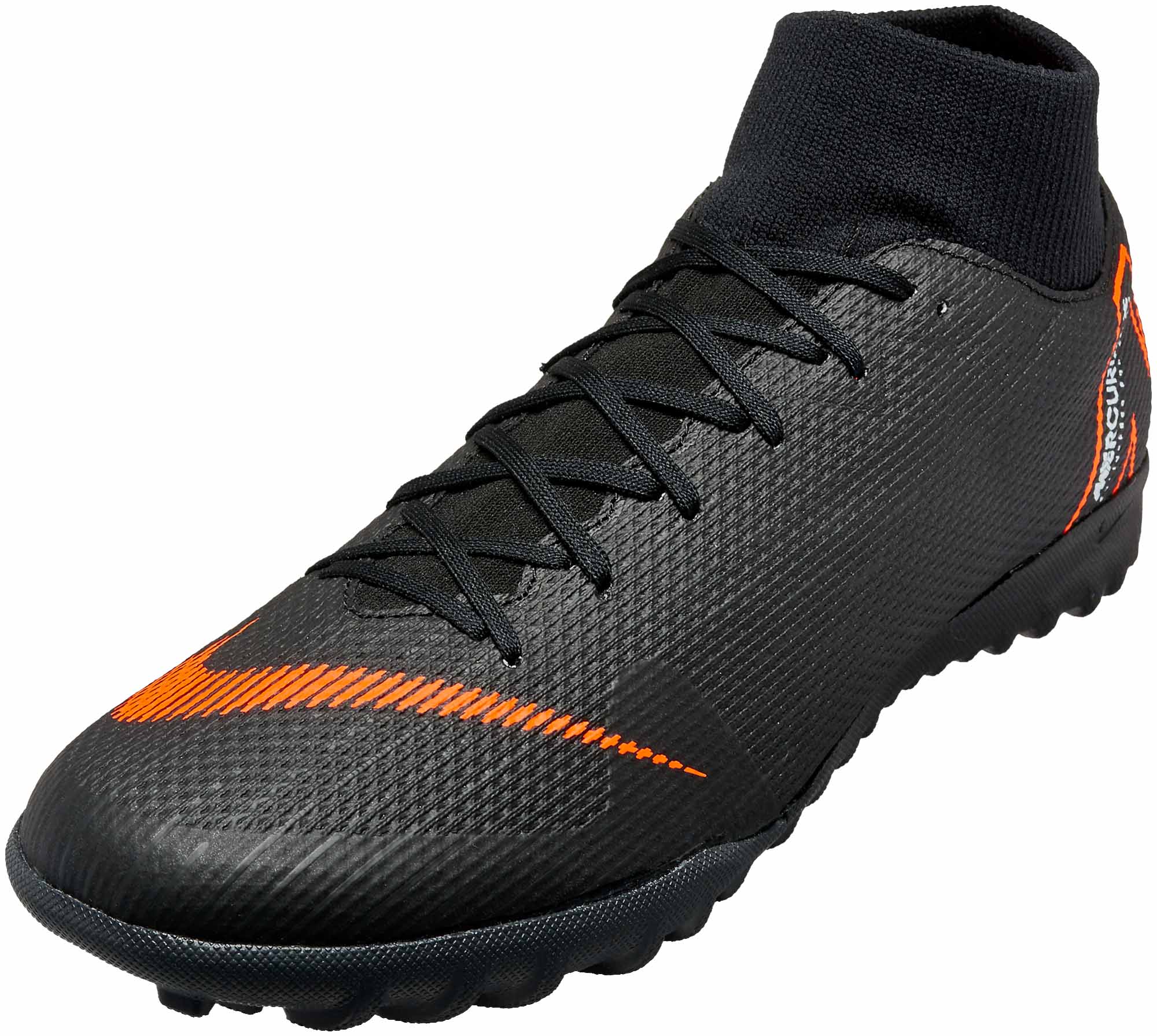 Nike SuperflyX 6 Academy TF - Black/Total Orange - SoccerPro