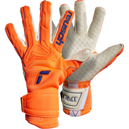 Reusch Attrakt Freegel Speedbump Goalkeeper Gloves – Shocking Orange & Blue