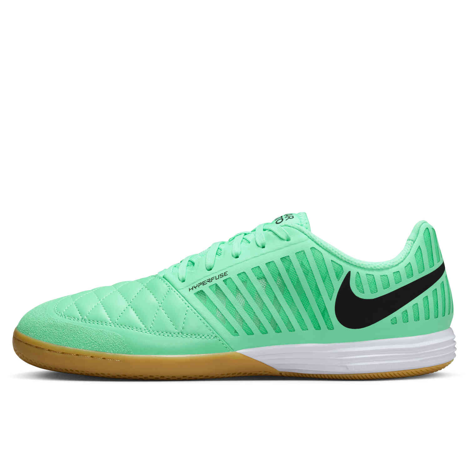 Nike Lunargato IC Indoor/Court - Green Glow & Black with Gum Light ...