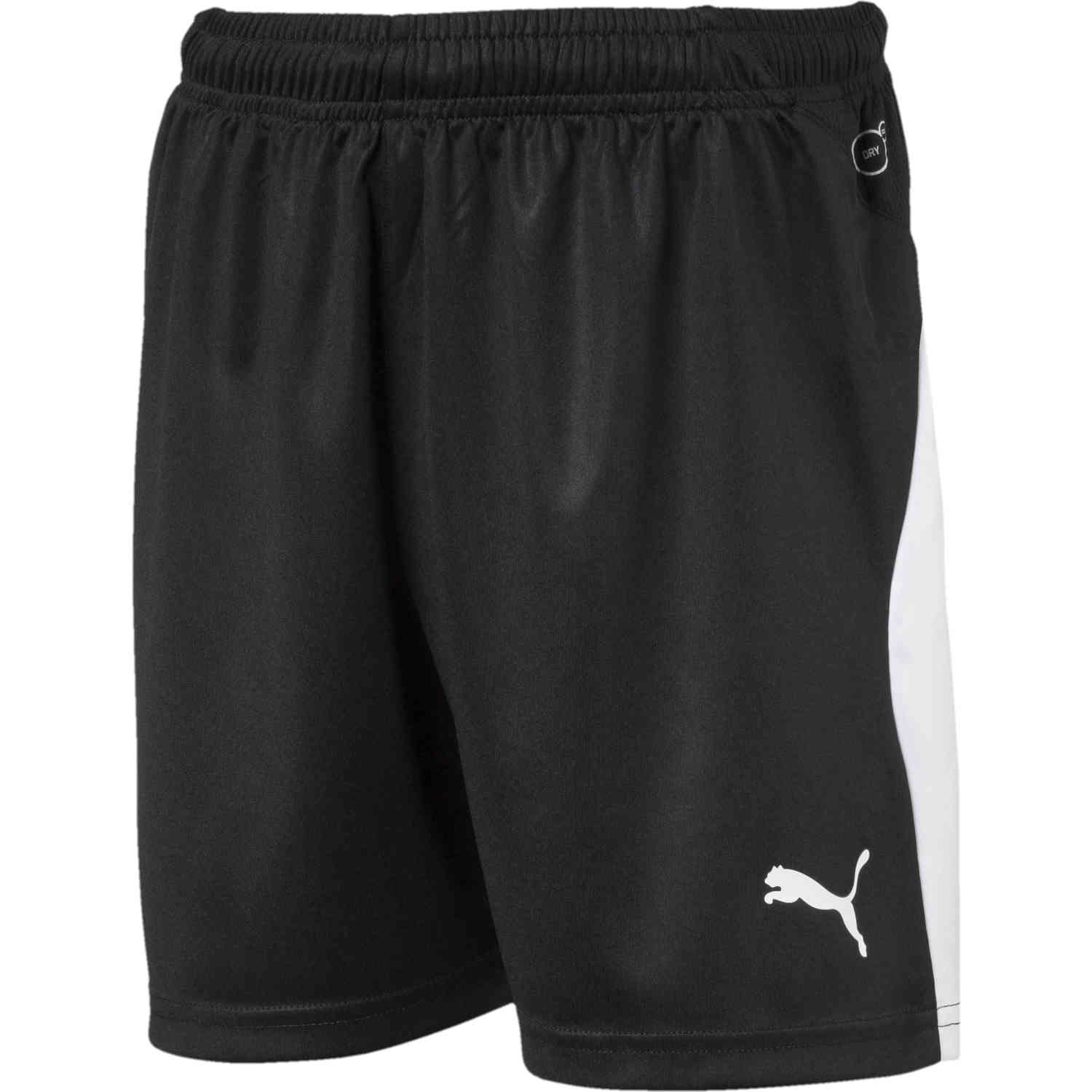 Kids Puma Liga Shorts - Black - SoccerPro