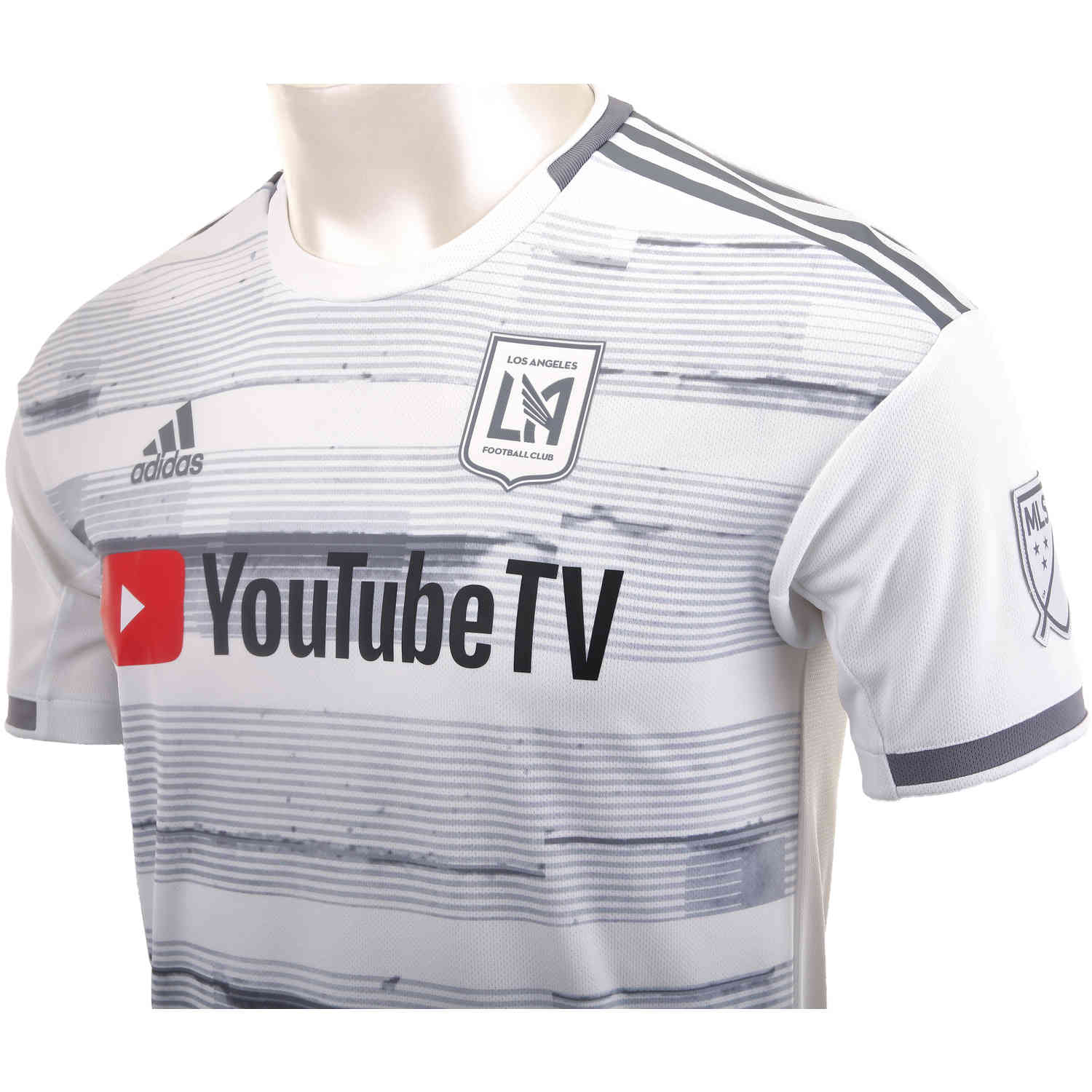 Adidas LAFC Away Authentic Jersey White 2019 - Grey