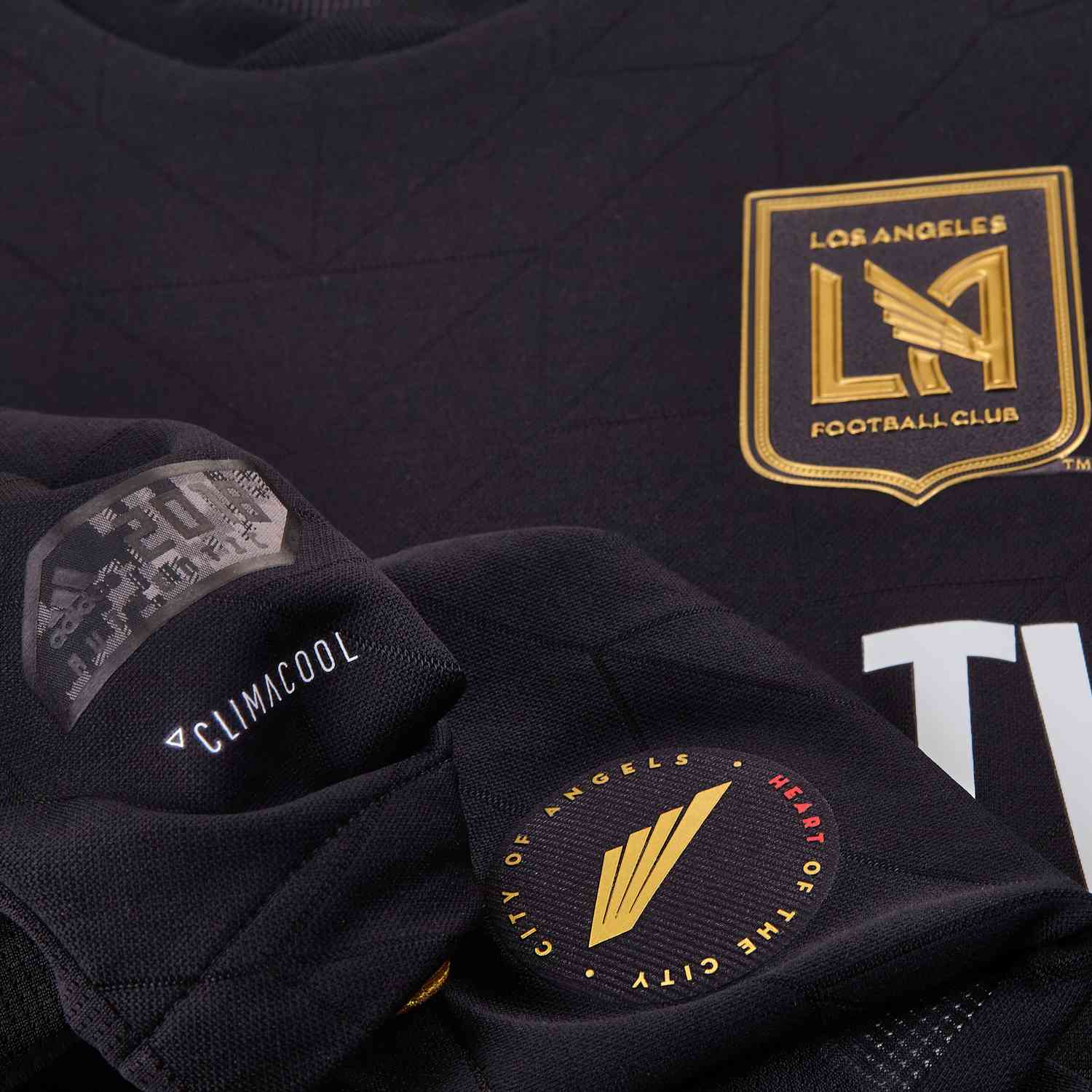 adidas LAFC 2018 Home SS Authentic Jersey- Black/Gold S