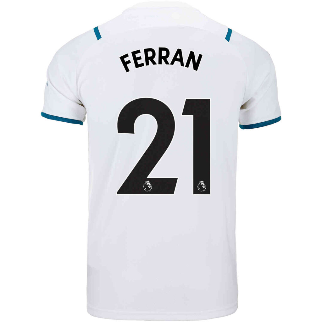 202122 Puma Ferran Torres Manchester City Away Jersey Soccerpro