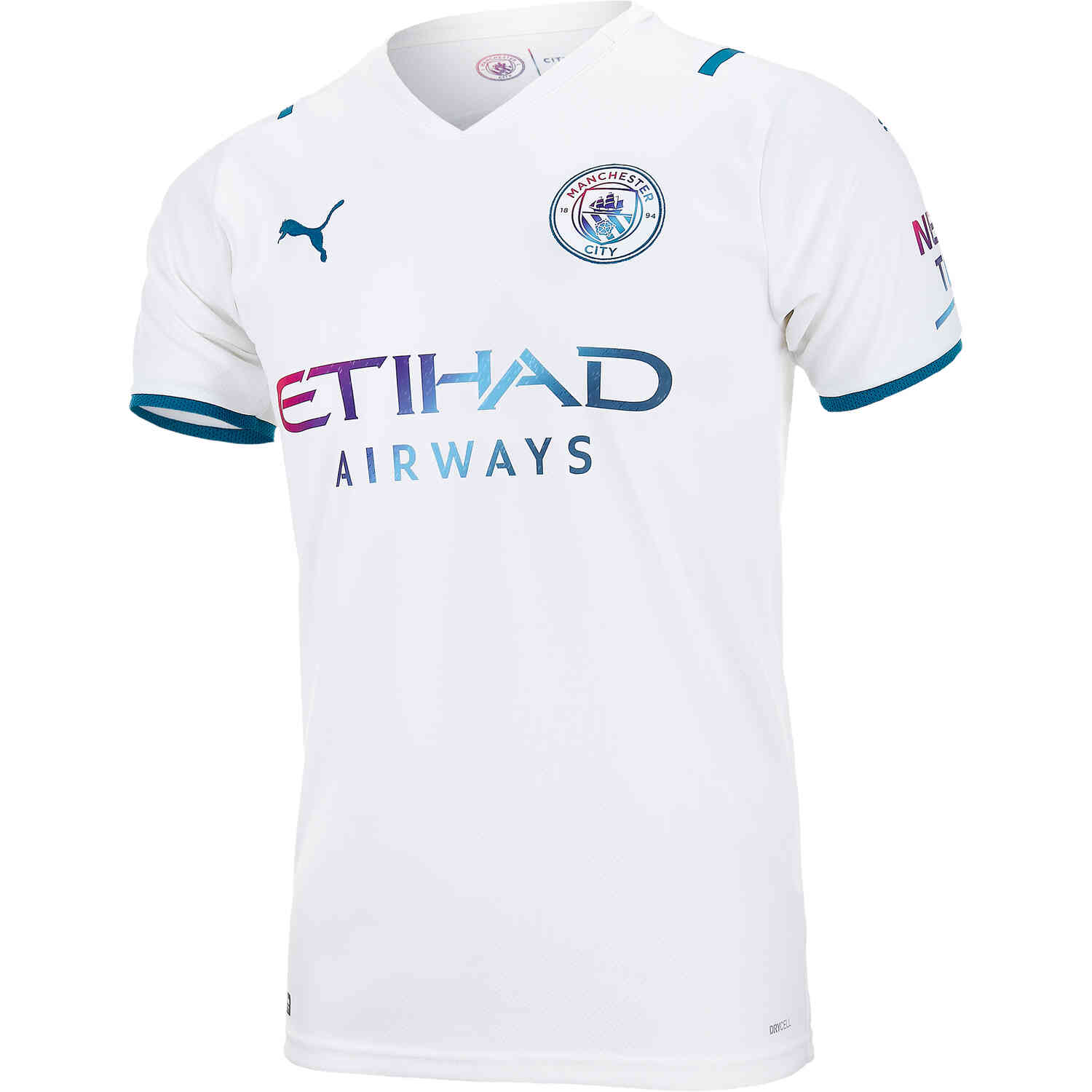 Manchester City Training Kit 2021/22 - White Kid (Top+Pants