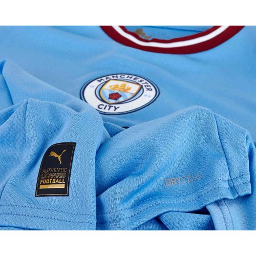 Puma Manchester City 2023 Anthem Light Blue Jacket, Men's, Small