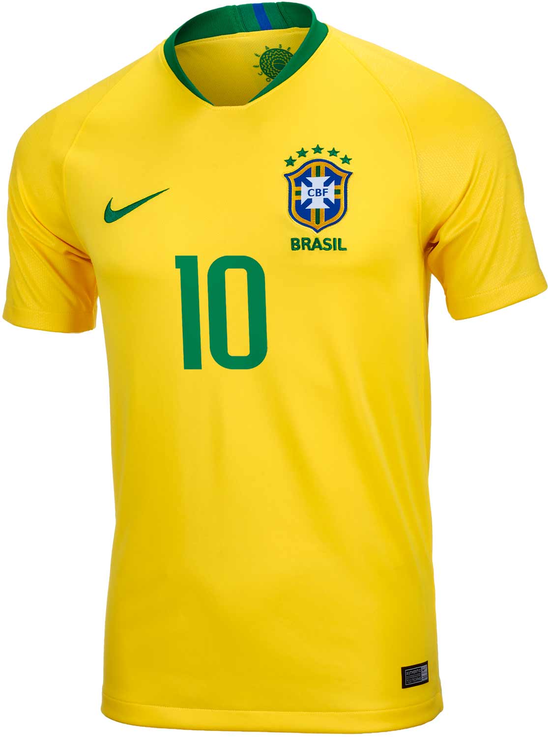 2019 Brazil Home Jersey #11 Neymar Jr Large NIKE Soccer Brasil