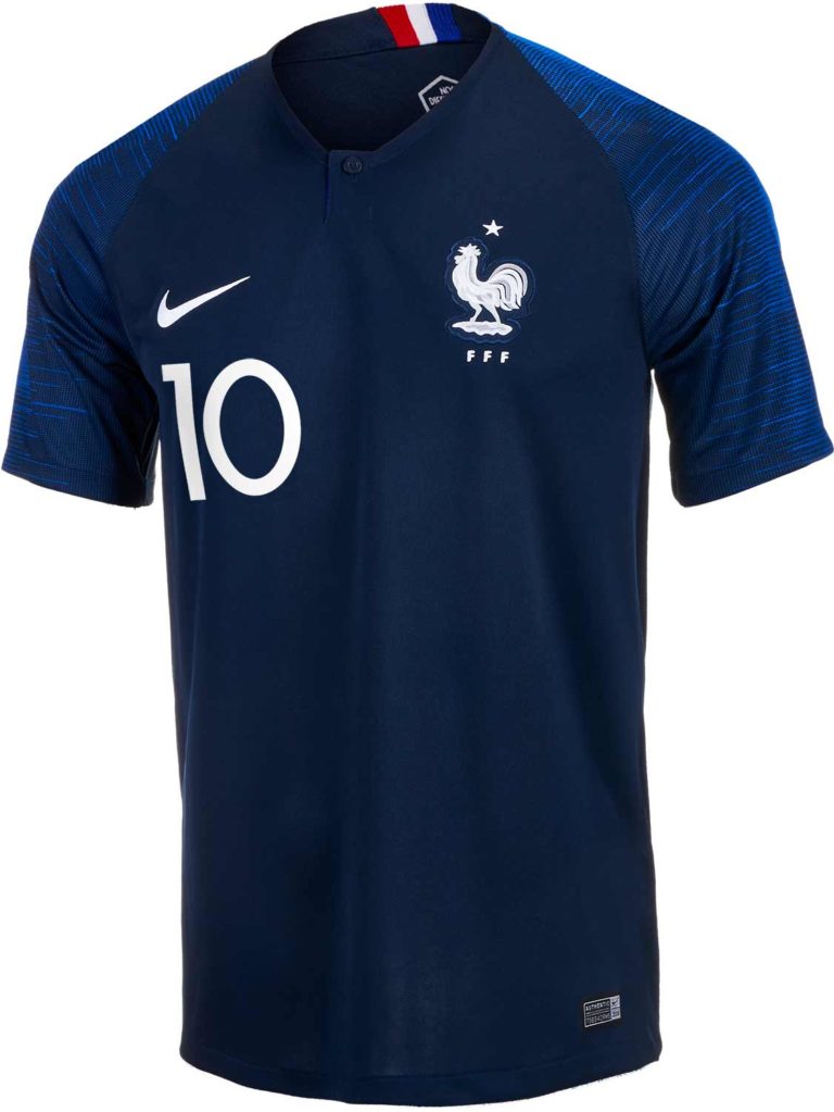 2018/19 Nike Kylian Mbappe France Home Jersey - SoccerPro