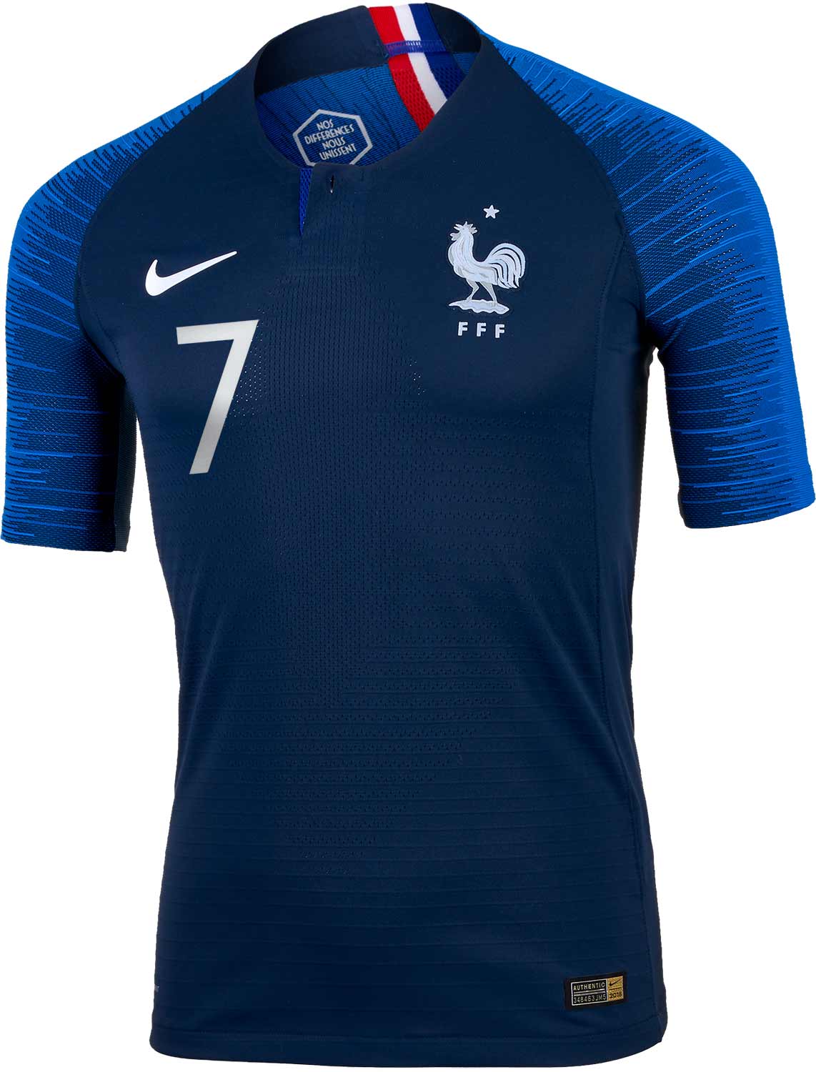 2018/19 Nike Antoine Griezmann France Home Match Jersey - SoccerPro