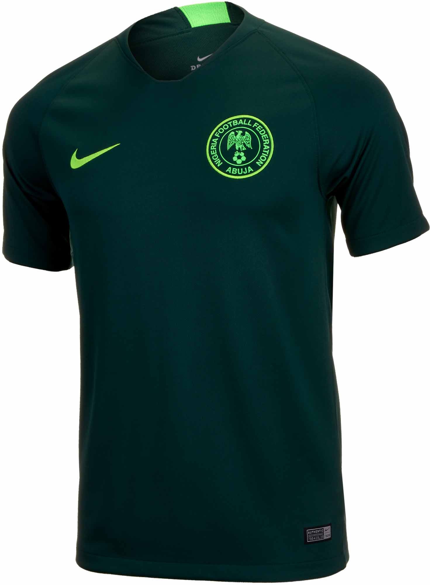 Nike Nigeria Away Jersey - Pro Green 