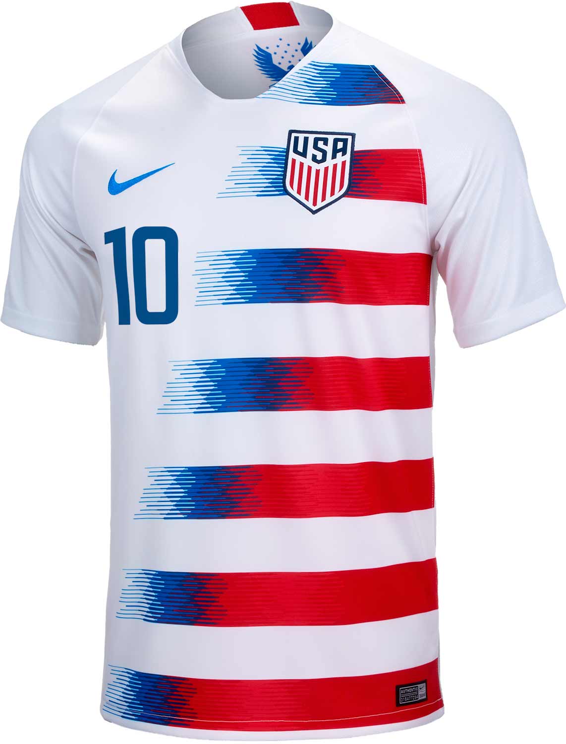 Buy Nike Youth Christian Pulisic USA Home Jersey 2018-19, White/Red/Blue,  Medium Online at Low Prices in India 
