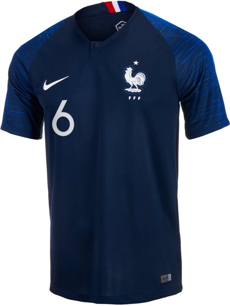 2018/19 Kids Nike Paul Pogba France Home Jersey - SoccerPro