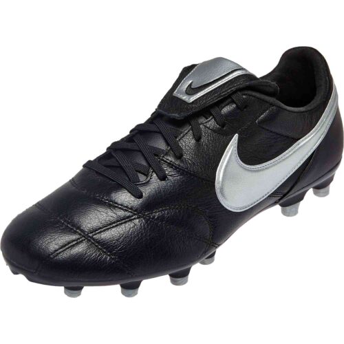 Nike Premier II FG - Black/Metallic Silver - SoccerPro