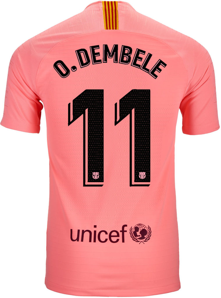 2018/19 Nike Ousmane Dembele Barcelona 3rd Match Jersey  SoccerPro