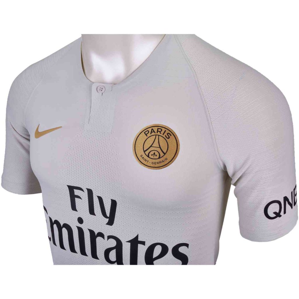 Nike PSG Away Match Jersey  Light Bone/Truly Gold  SoccerPro