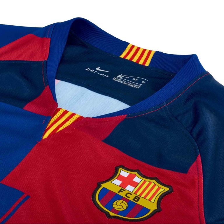 Nike and Barcelona 20th Anniversary Home Jersey - Womens - SoccerPro