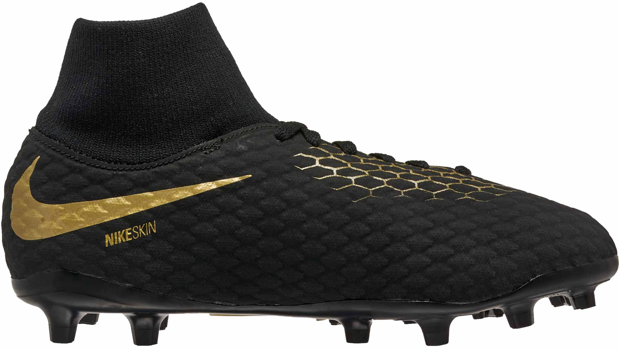 black and gold youth soccer cleats