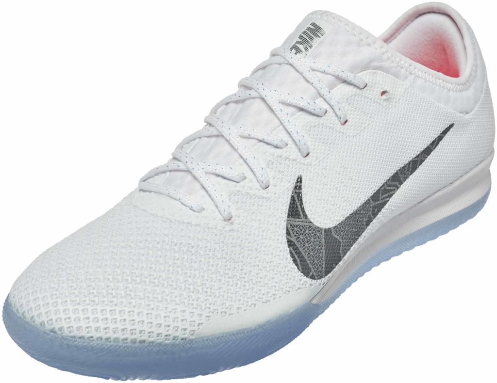 Nike VaporX 12 Pro IC - White/Metallic Cool Grey/Total Orange - SoccerPro