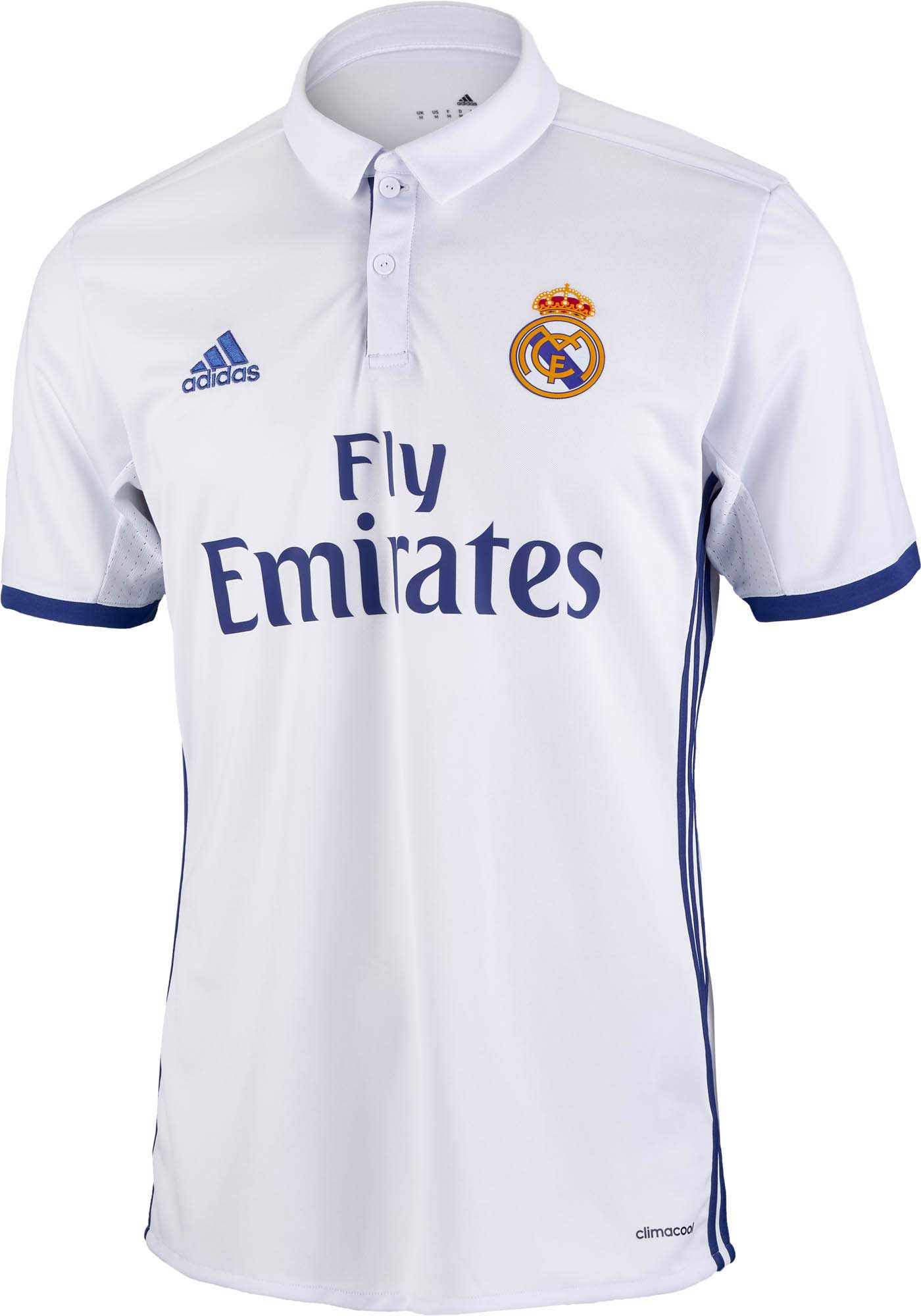 adidas Kids Real Madrid Jersey - 2016/17 Real Madrid Home Jerseys