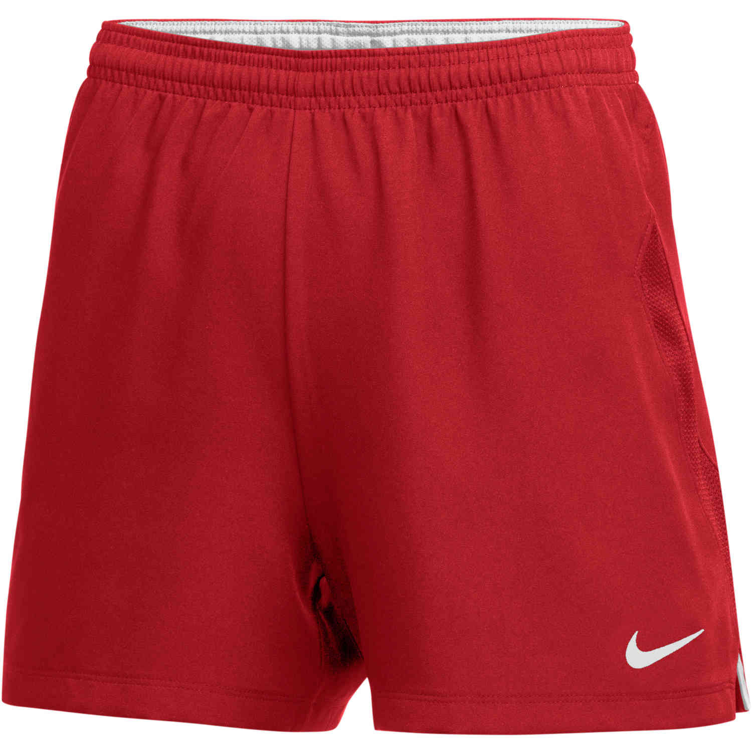 Womens Nike Woven Laser IV Shorts - University Red - SoccerPro