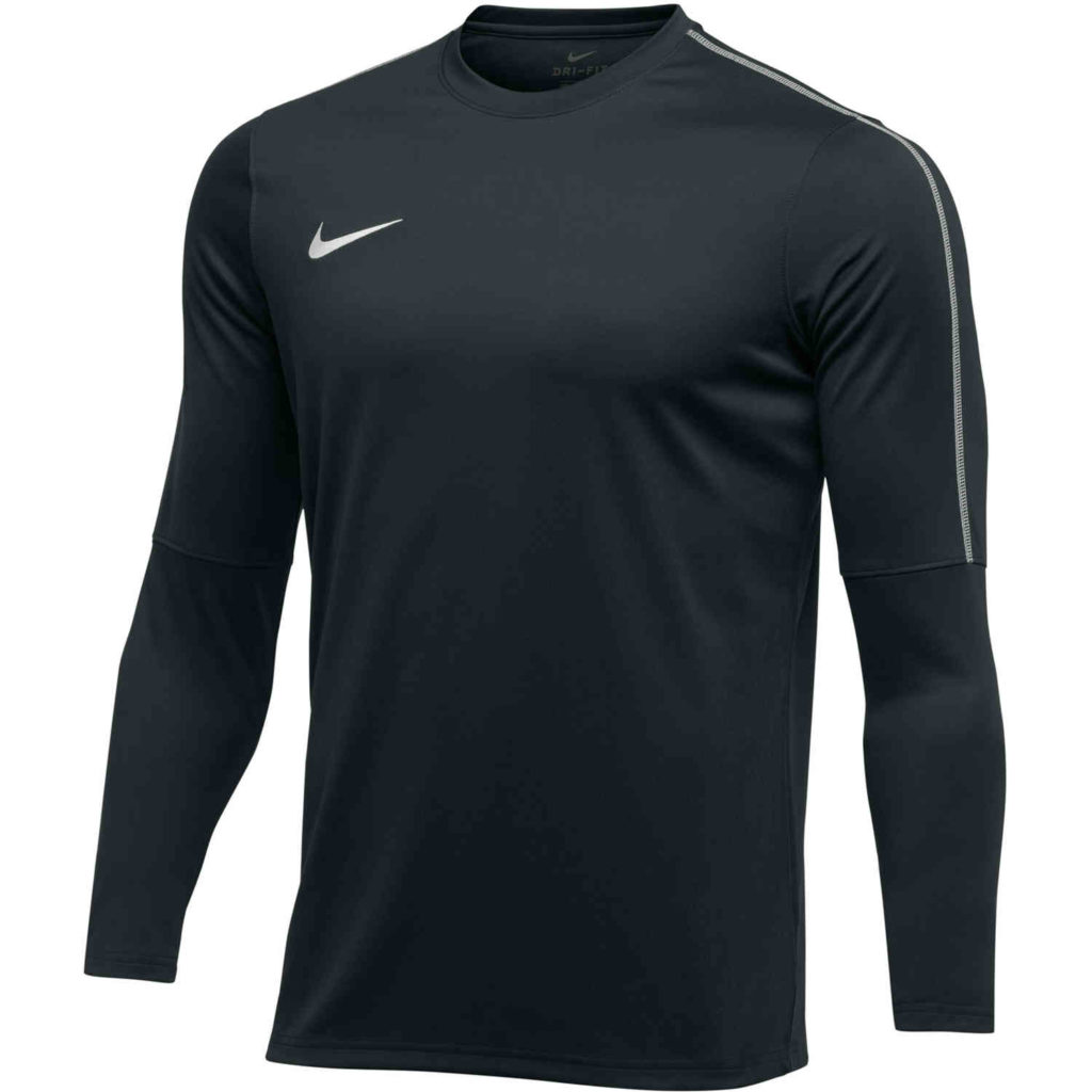 Womens Nike Park18 Crew - Black - SoccerPro