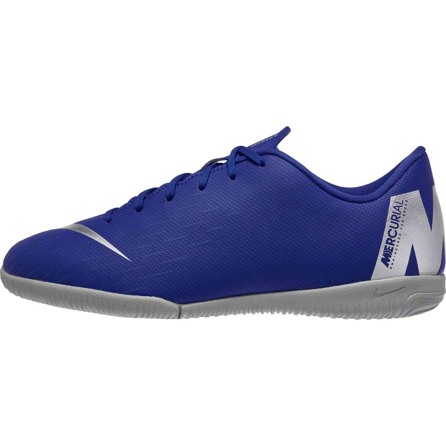 Nike Mercurial VaporX 12 Academy IC - Youth - Racer Blue/Metallic ...